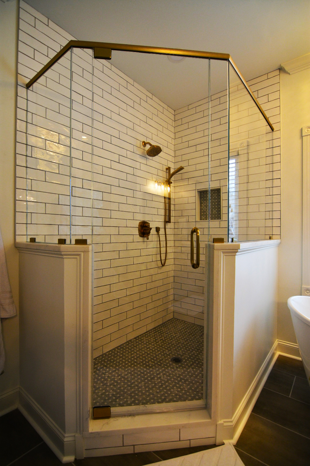 subway tile installation picture