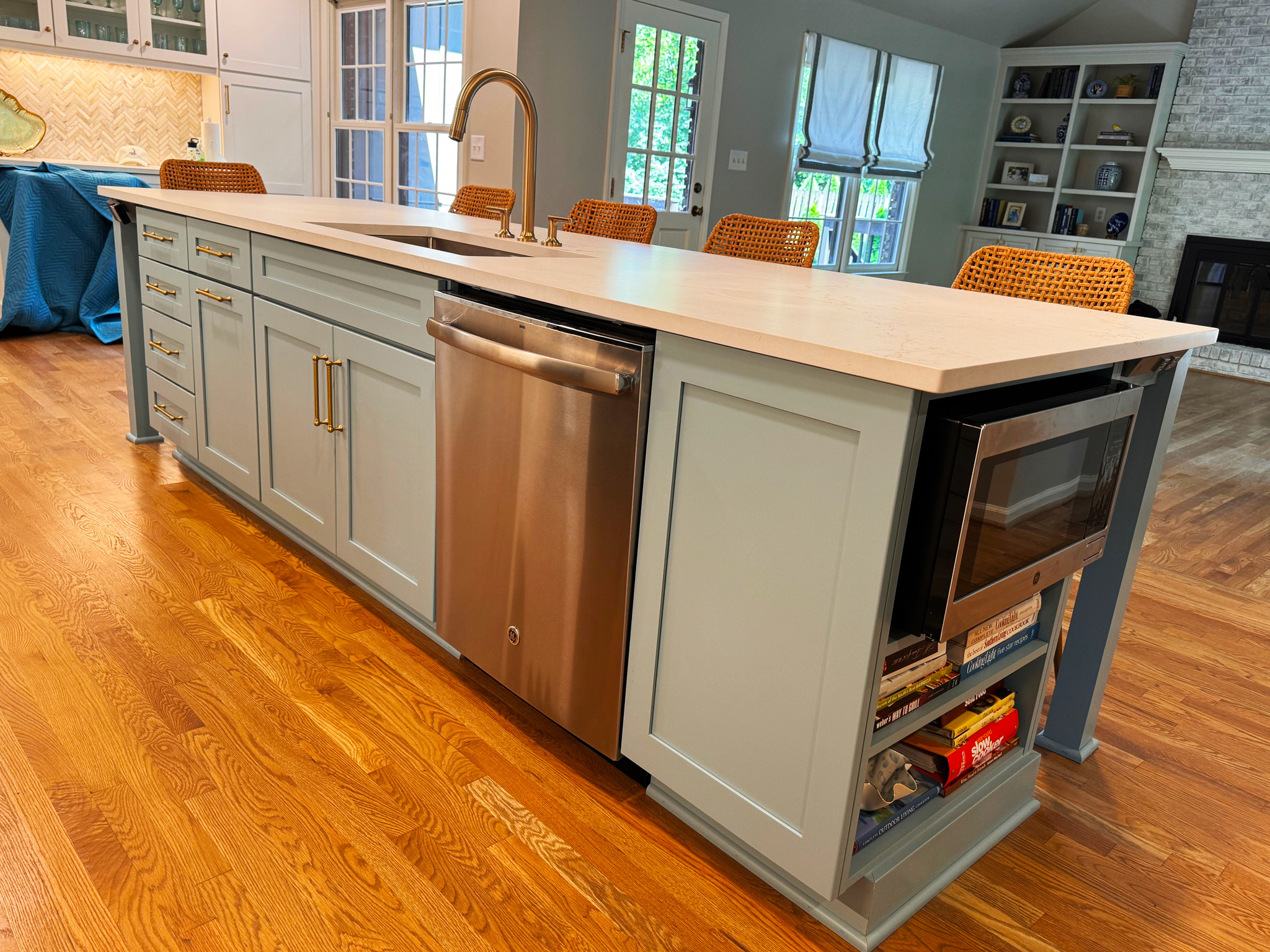 solid surface countertop installation picture