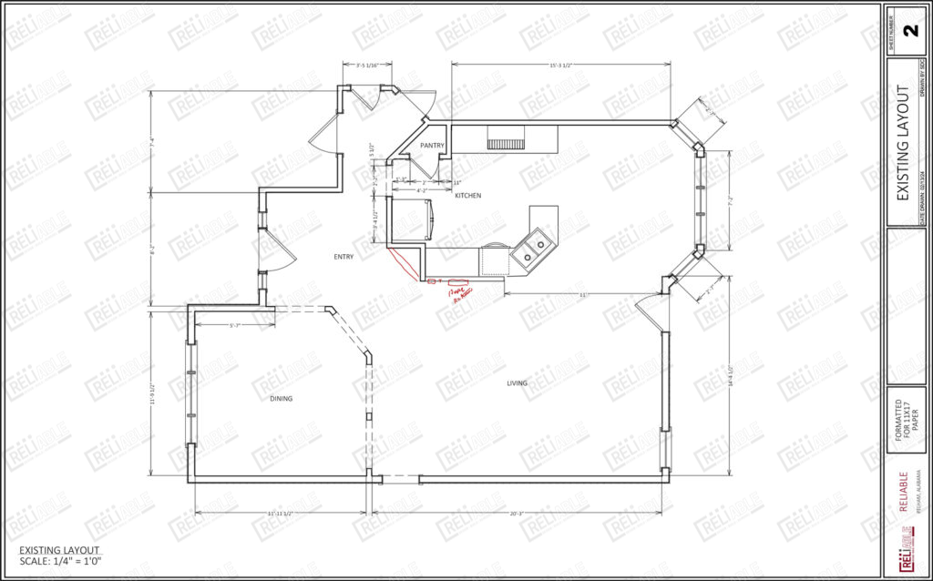 Carpenter Kitchen Plan Set Electrical Mark Ups 2 1024x638