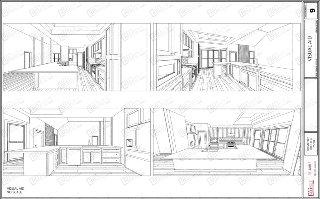 Carpenter Kitchen Plan Set Electrical Mark Ups 9 1024x638