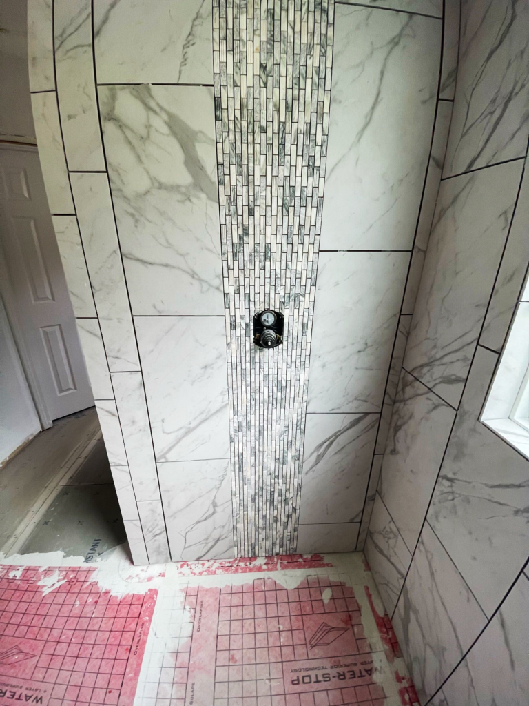 walk-in shower tile ideas picture