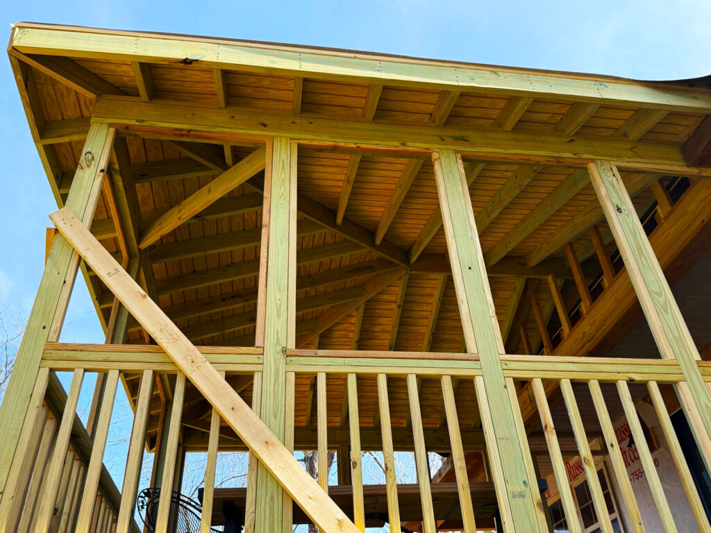 Tourtellote68 wood deck with stairs picture