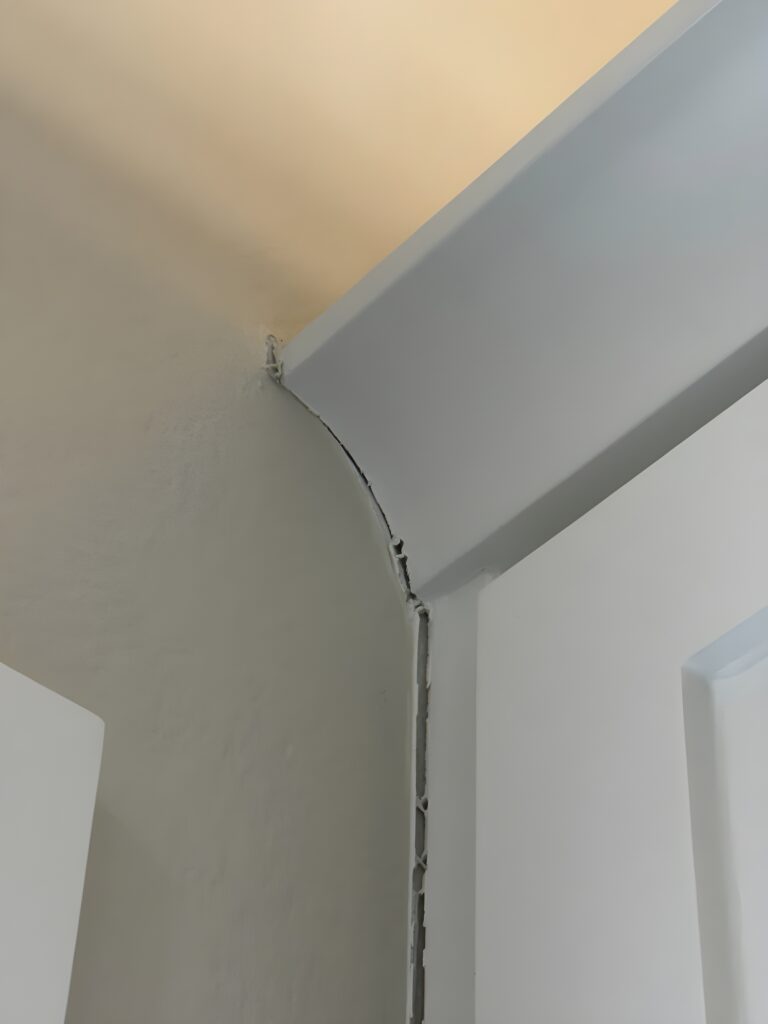 caulk shrinkage and gapping picture