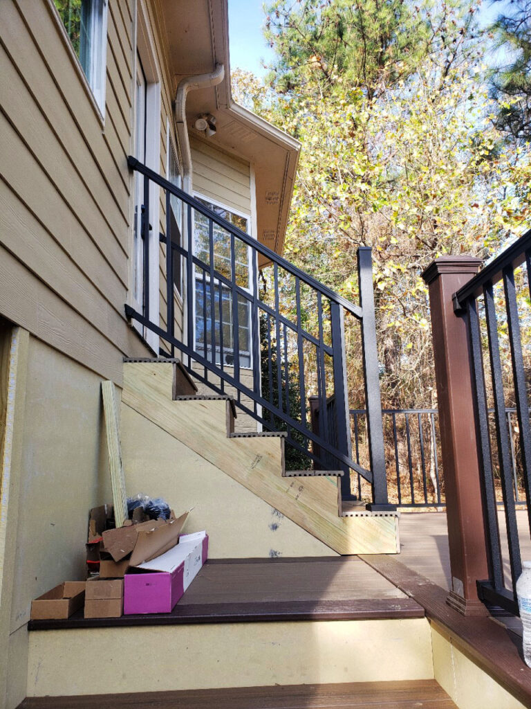 Reliable Design Build Remodel deck railing repair picture